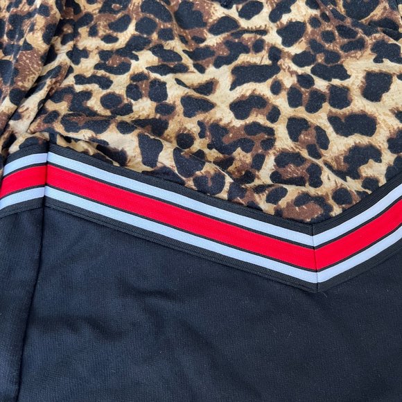 Truly Me by SaraSara Leopard Print Sweater Dress with Hood Black Size 10 years - Picture 5 of 10